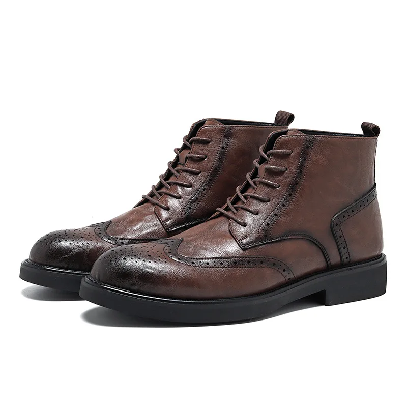 Men'S Shoes Brogues - Bottines Chelsea Vintage pour hommes, chaussures
