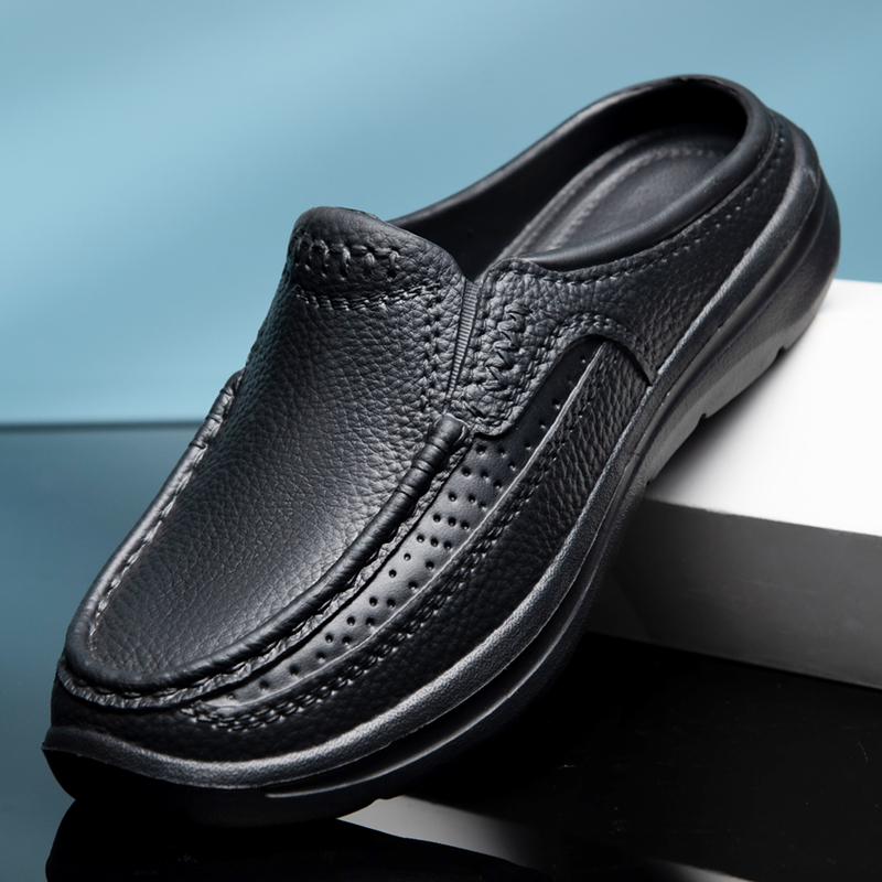 Men Shoes Black - Chaussons d'été, sabots de jardin imperméables