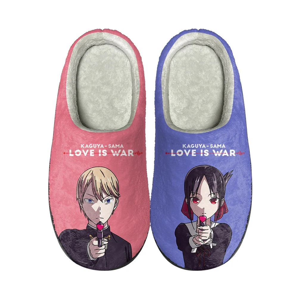 Men Shoes For Winter - Pantoufles personnalisées en coton Kaguya Sama