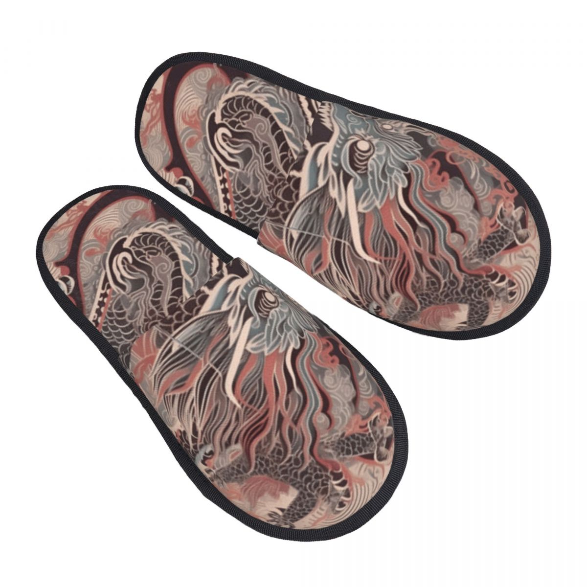 Men Shoes Illustration - Pantoufles en fourrure pour femmes et