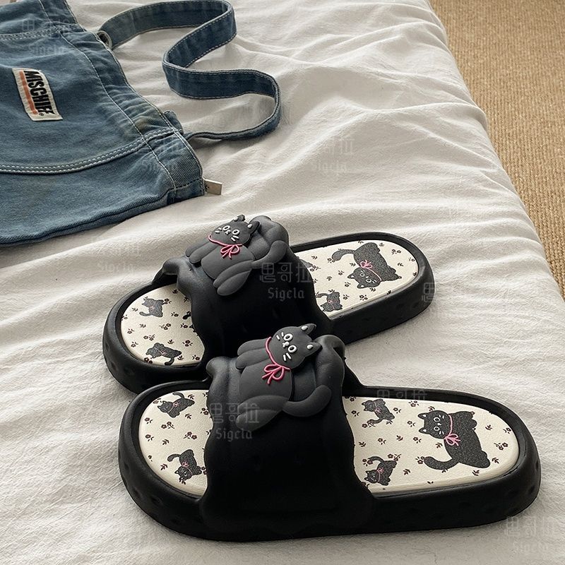 Men'S Shoes In Style - Pantoufles d'été imprimées ours mignon pour