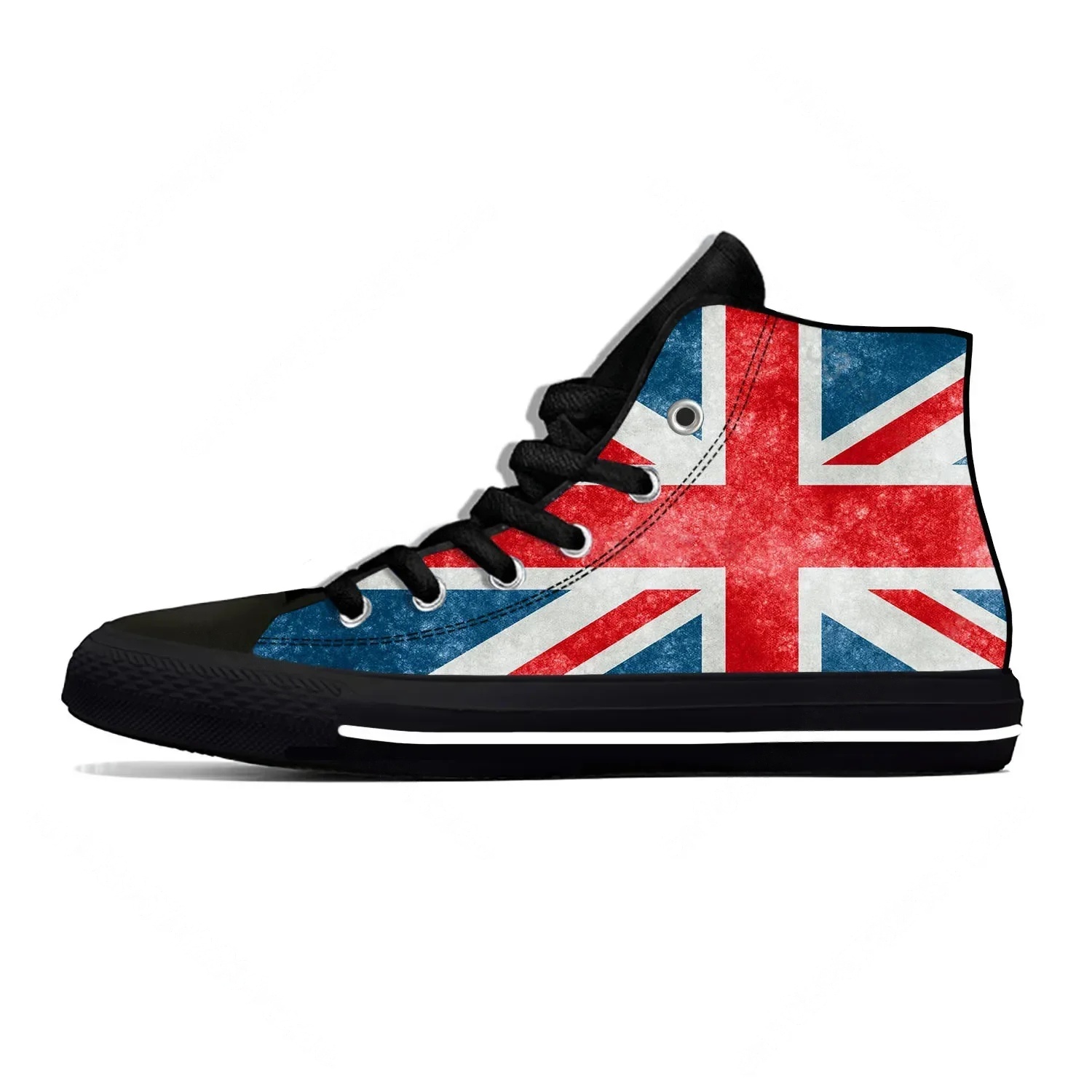 Men Shoes Uk - Chaussures décontractées montantes unisexe, motif drapeau