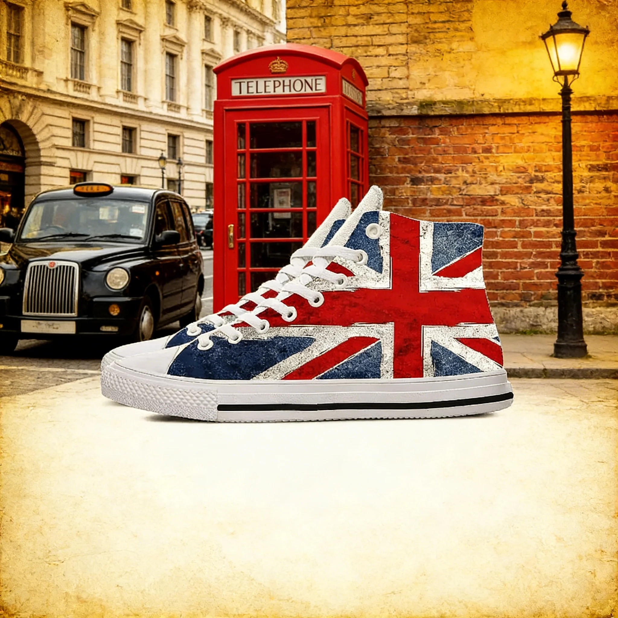 Men Shoes Uk - Baskets montantes à imprimé 3D du