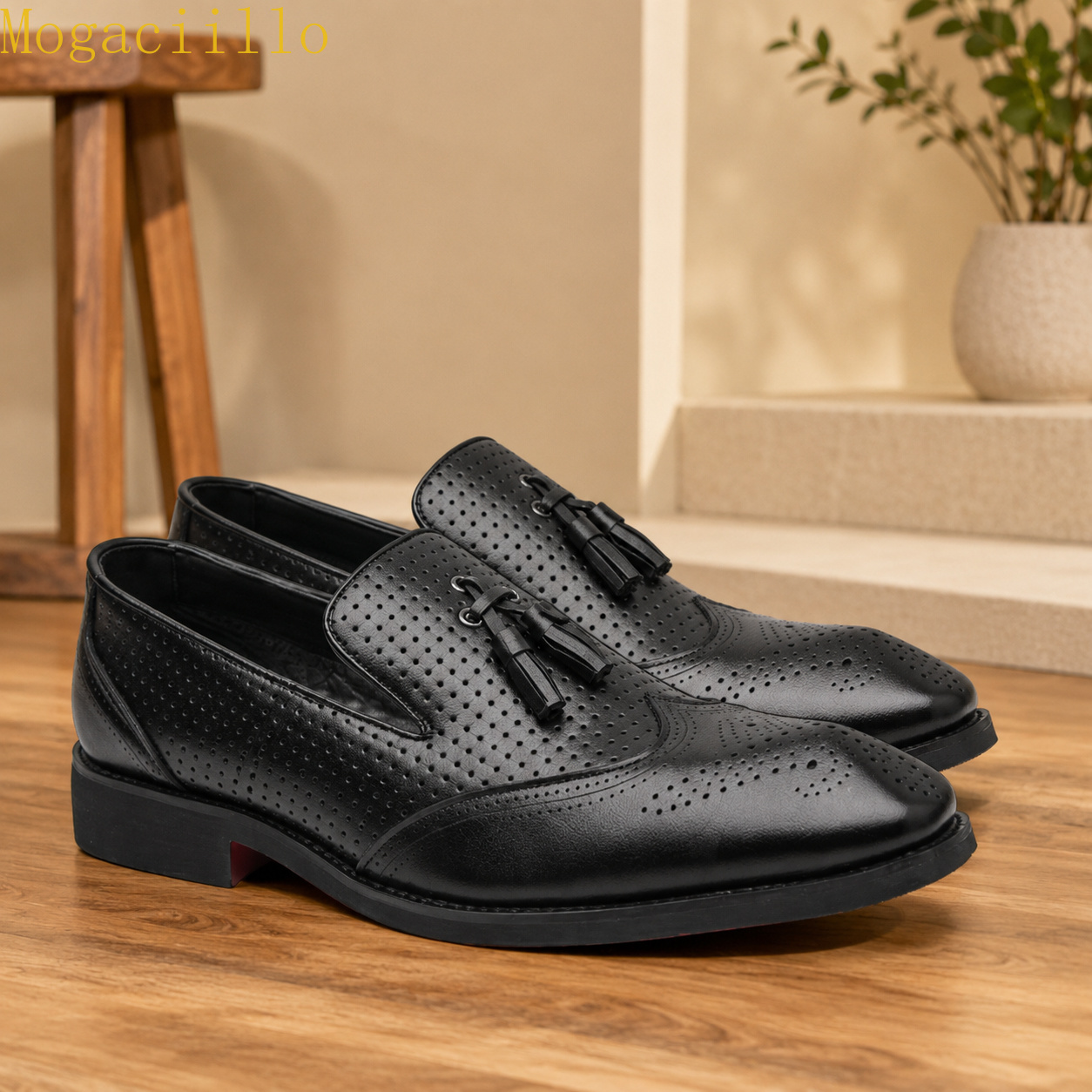 Mocassins à pampilles jaunes p - Men'S Shoes Brogues avis et prix