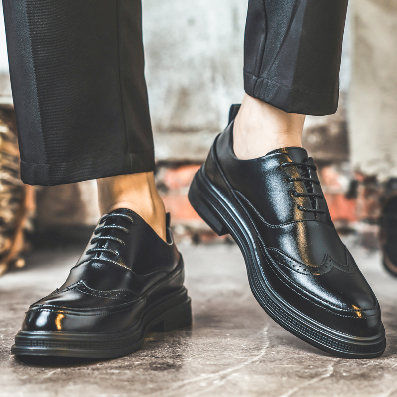 Chaussures en cuir rehaussante - Men'S Shoes Brogues avis et prix
