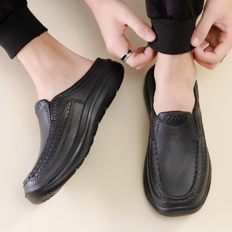 Chaussons d'été, sabots de jar - Men Shoes Black avis et prix
