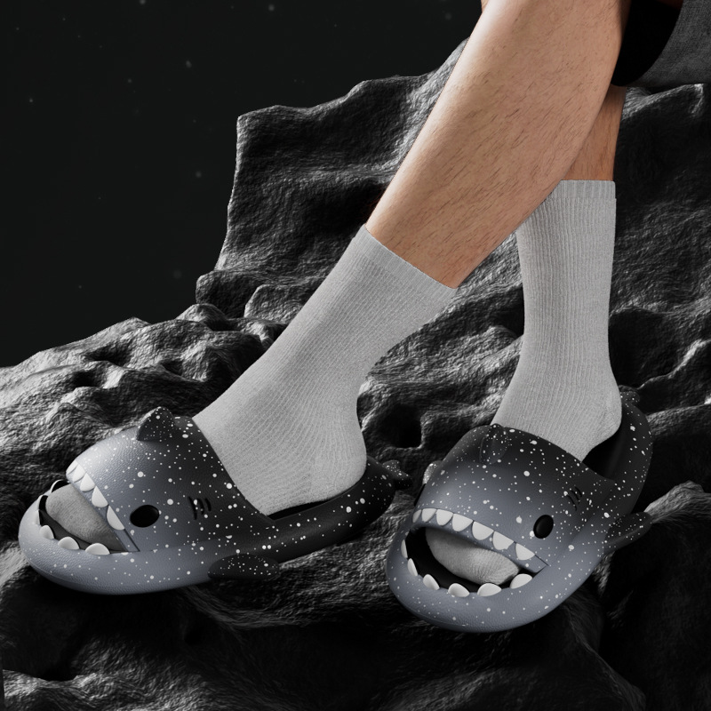 Pantoufles de requin de dessin - Men'S Shoes In Style avis et prix