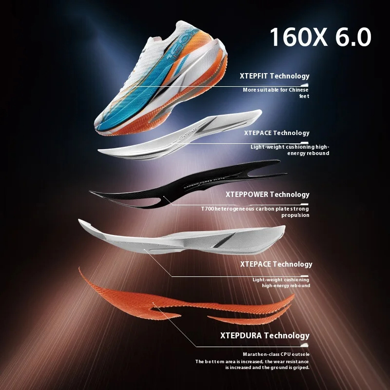 Xtep 160X 6.0 chaussures de co - Men'S Xtep Shoes avis et prix