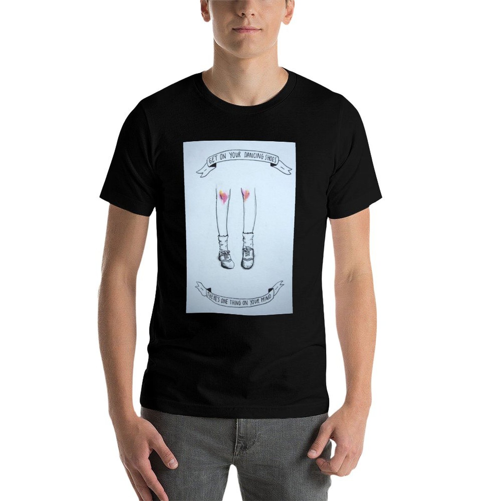T-shirt à manches courtes avec - Men Shoes Illustration avis et prix