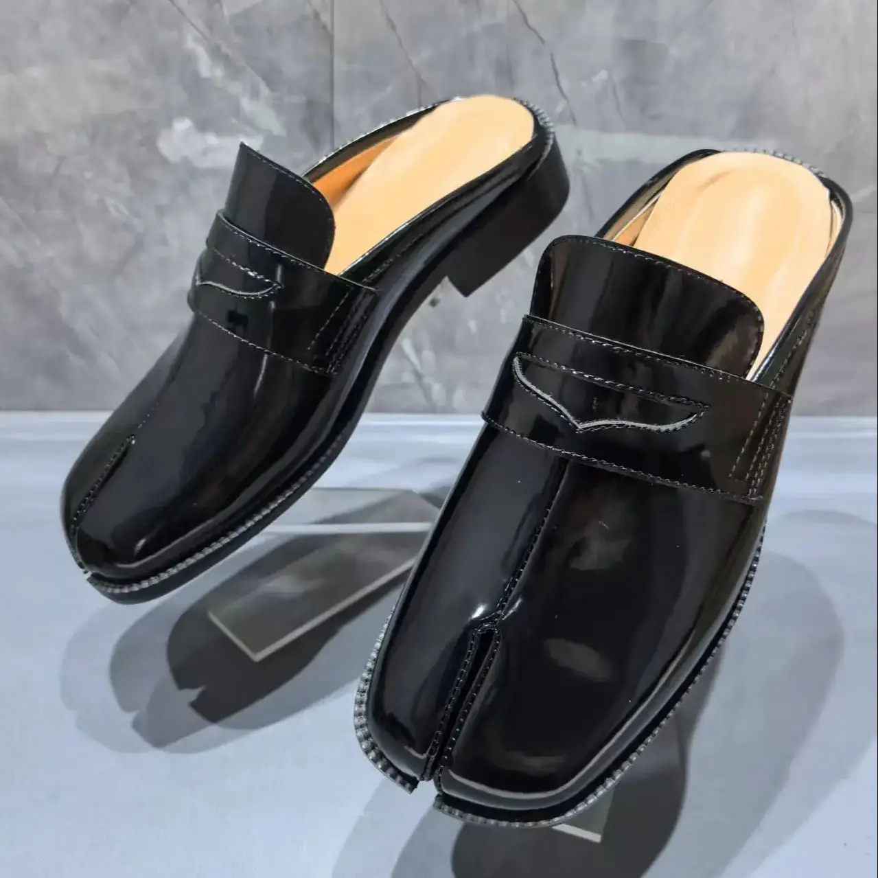 Bout fendu Tabi chaussons pour - Men Shoes Black avis et prix