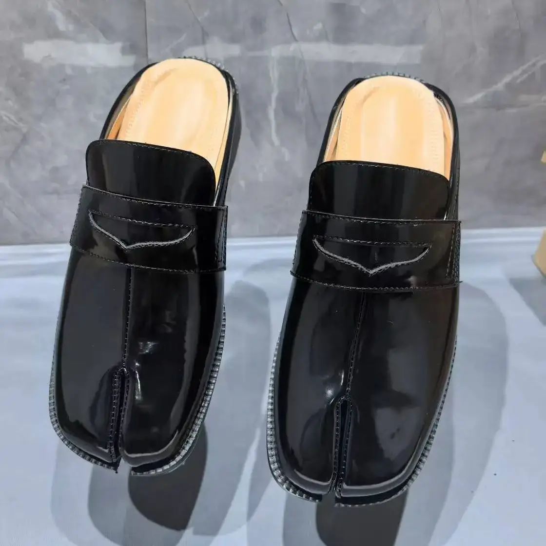 Bout fendu Tabi chaussons pour - Men Shoes Black avis et prix