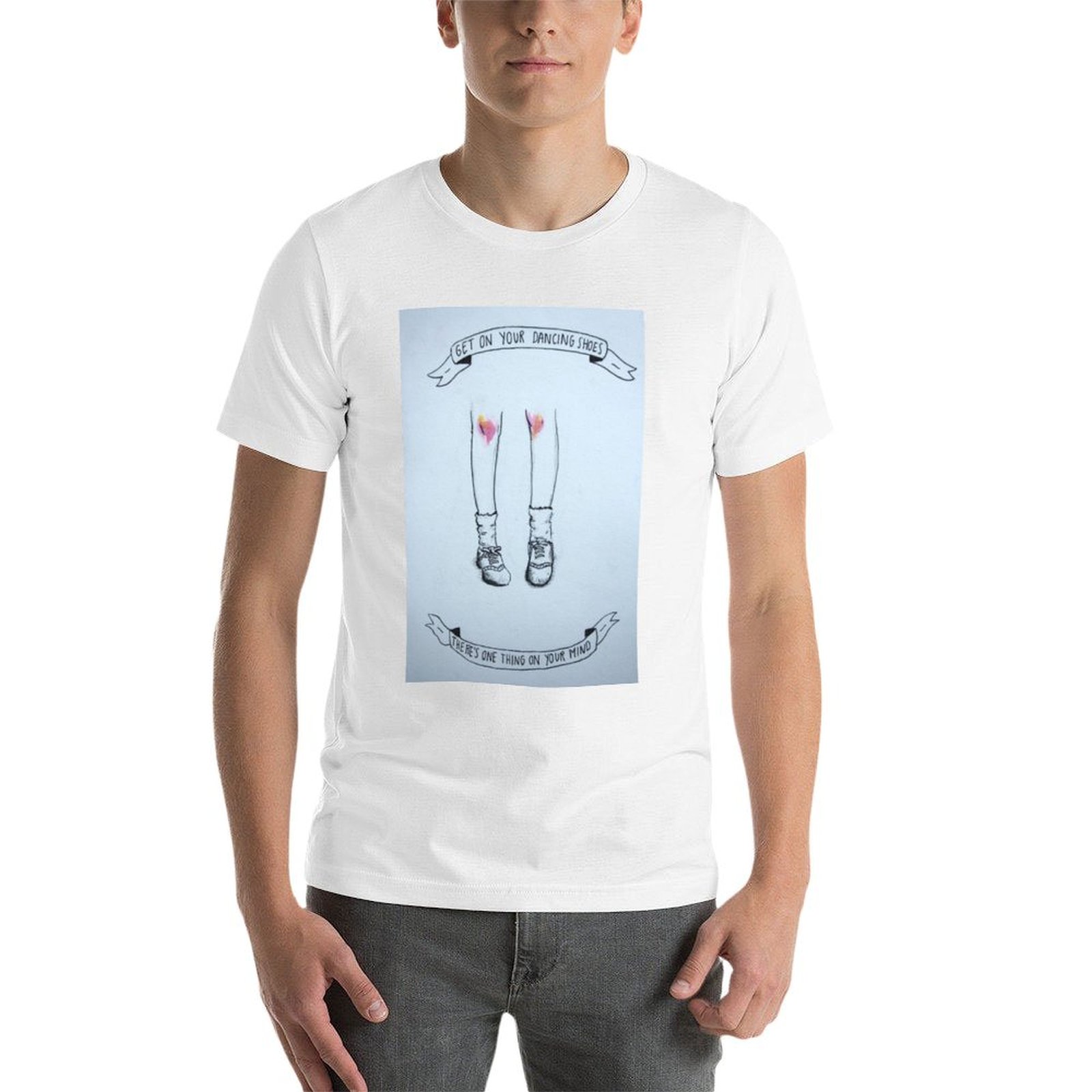 T-shirt avec illustration de c - Men Shoes Illustration avis et prix