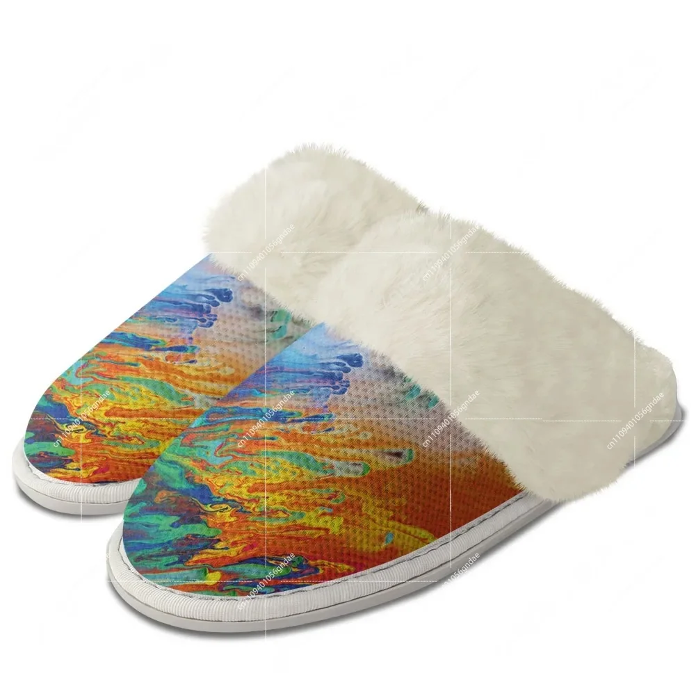 Chaussons en peluche multicolo - Men Shoes For Winter avis et prix