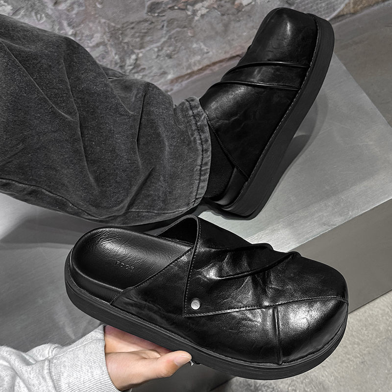 Nouvelles Chaussures en Cuir T - Men Shoes Black avis et prix